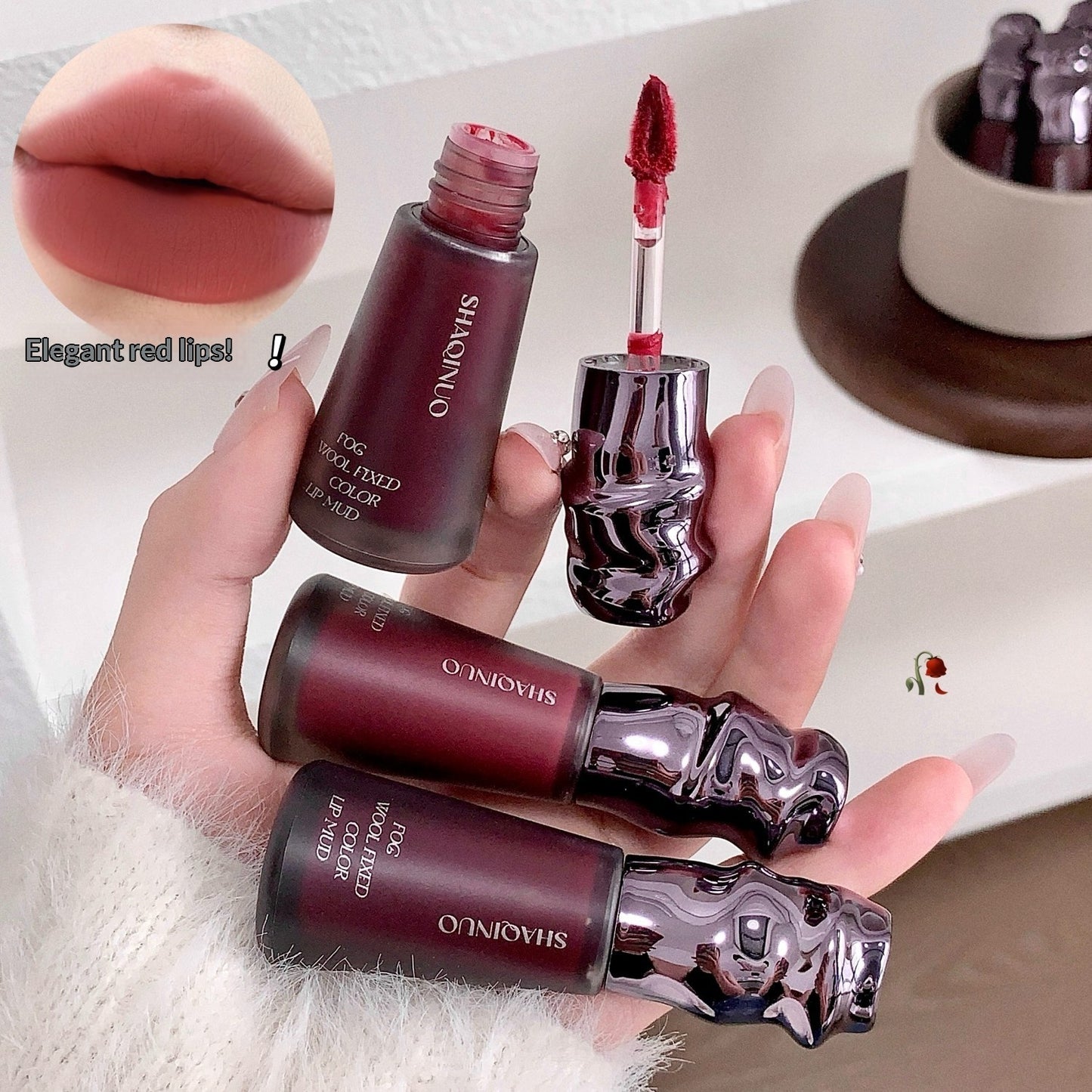 Mist Velvet Color-Fixing Matte Lip Glaze Lipstick That Makes Your Skin Look Fairer